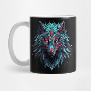 Sythwave Wolf Head Mug